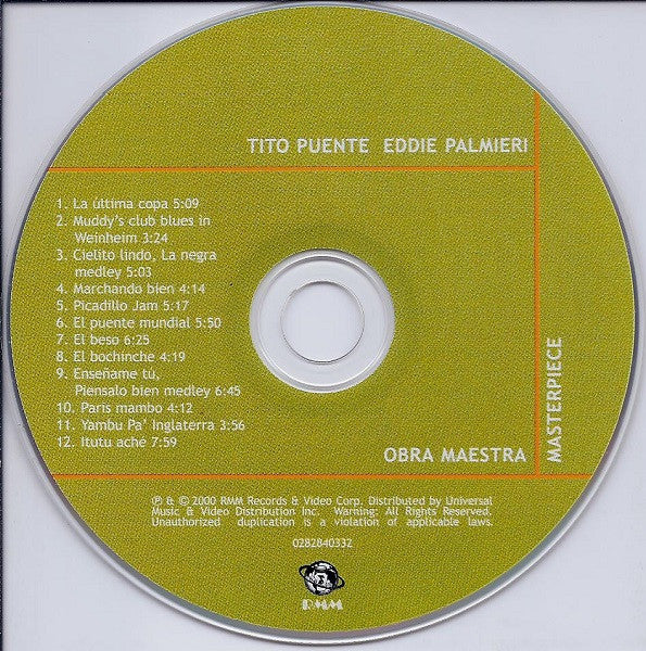 Tito Puente / Eddie Palmieri : Masterpiece / Obra Maestra (CD, Album)
