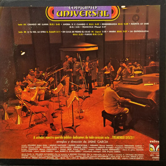 Conjunto Universal : Tremendo Disco (LP, Album)