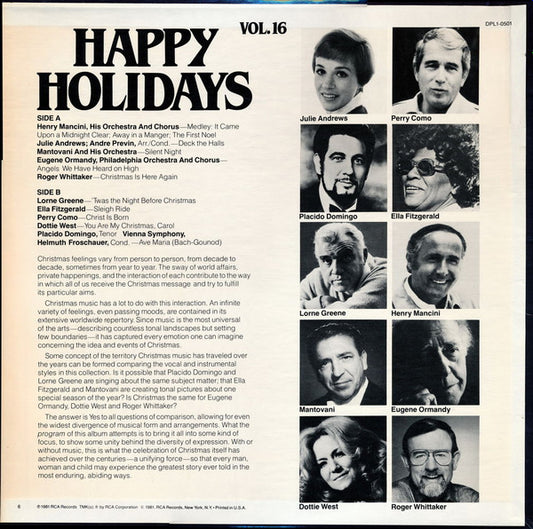Various - True Value Hardware Stores - Happy Holidays - Volume 16 vinyl record, LP (Mint (M)) | Lulo Records