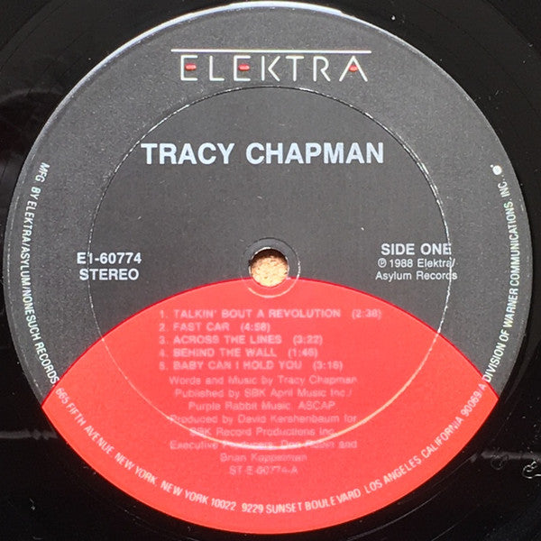 Tracy Chapman : Tracy Chapman (LP, Album, Club, Col)