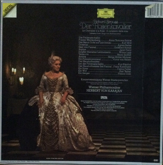 Richard Strauss, Anna Tomowa-Sintow · Agnes Baltsa · Janet Perry · Kurt Moll, Wiener Philharmoniker, Herbert von Karajan - Der Rosenkavalier vinyl record, 4xLP (Near Mint (NM or M-)) | Lulo Records