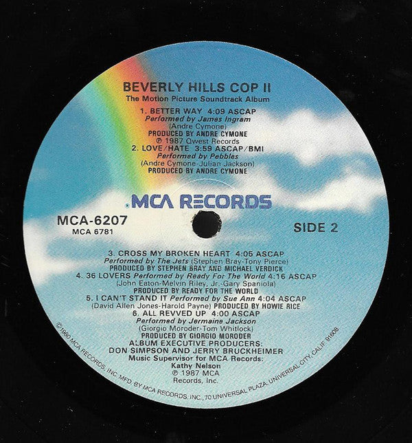 Various : Beverly Hills Cop II (The Motion Picture Soundtrack Album) (LP, Album)