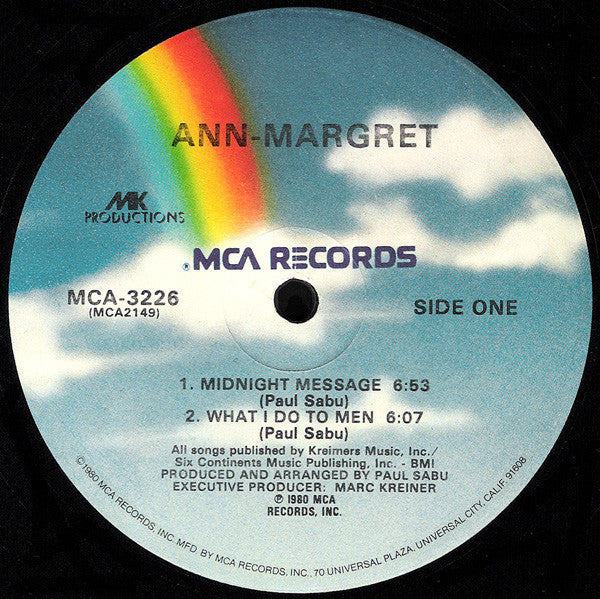 Ann Margret : Ann-Margret (LP, Album, Glo)