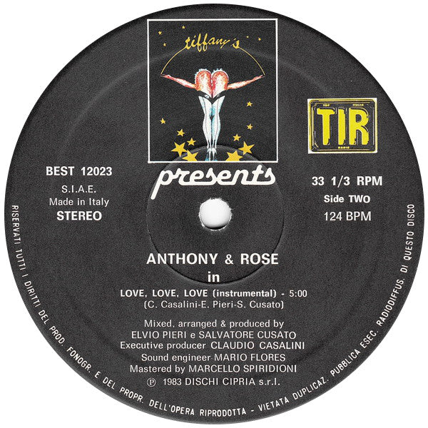 Anthony & Rose : Love Is Everywhere (12", Bla)