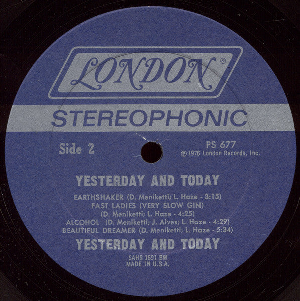 Y & T : Yesterday And Today (LP, Album, Bes)