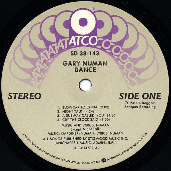 Gary Numan : Dance (LP, Album, AR-)