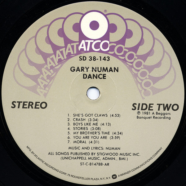 Gary Numan : Dance (LP, Album, AR-)