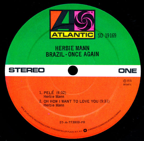 Herbie Mann : Brazil - Once Again (LP, Album, PR )