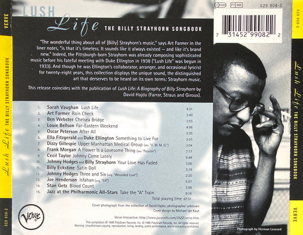 Various : Lush Life: The Billy Strayhorn Songbook (CD, Comp)