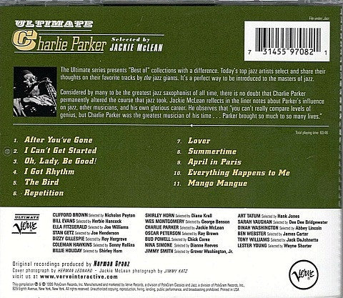 Charlie Parker : Ultimate Charlie Parker (CD, Comp)
