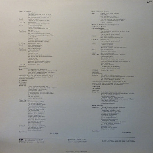Jean-Philippe Rameau, John Eliot Gardiner - Les Fêtes D'Hébé - La Danse vinyl record, LP (Near Mint (NM or M-)) | Lulo Records