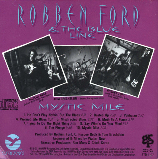Robben Ford & The Blue Line - Mystic Mile vinyl record, CD (Mint (M)) | Lulo Records