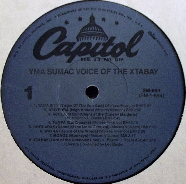 Yma Sumac : Voice Of The Xtabay (LP, Album, Comp, RE)