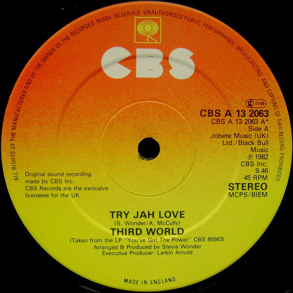 Third World : Try Jah Love / Inna Time Like This (12", Single)