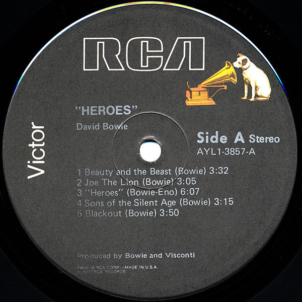 David Bowie : "Heroes" (LP, Album, RE, Ind)