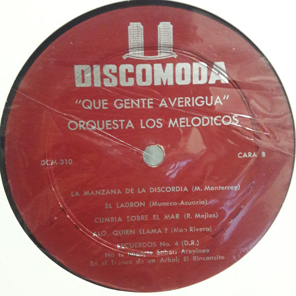 Los Melódicos : Que Gente Averiguá (LP, Album, Mono)