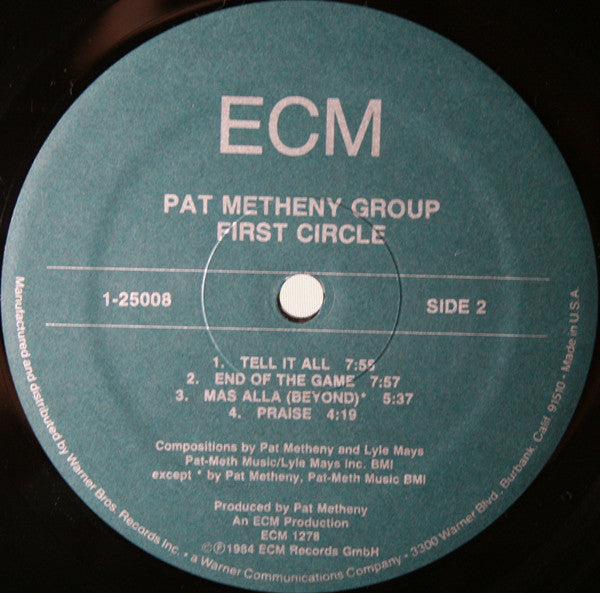 Pat Metheny Group : First Circle (LP, Album, Wak)
