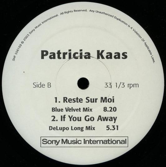 Patricia Kaas - If You Go Away vinyl record, 12" (Very Good Plus (VG+)) | Lulo Records