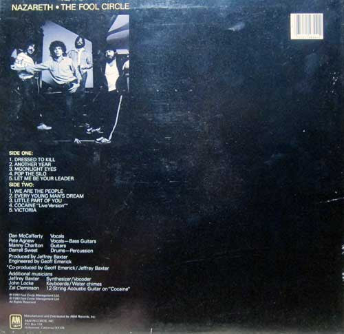 Nazareth (2) : The Fool Circle (LP, Album)