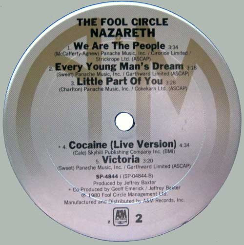 Nazareth (2) : The Fool Circle (LP, Album)