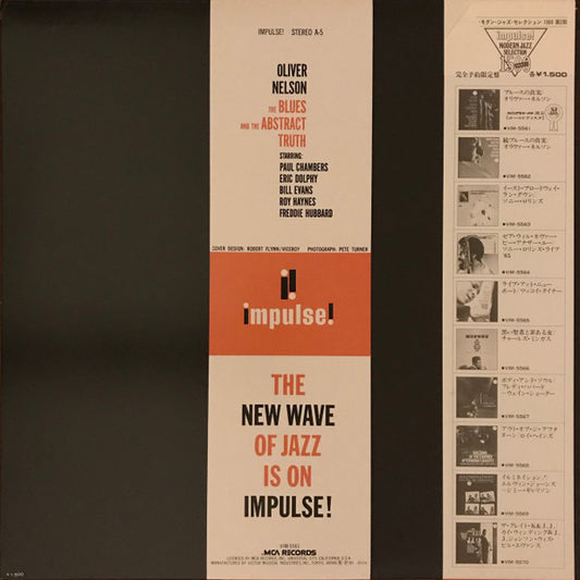 Oliver Nelson : The Blues And The Abstract Truth (LP, Album, RE)