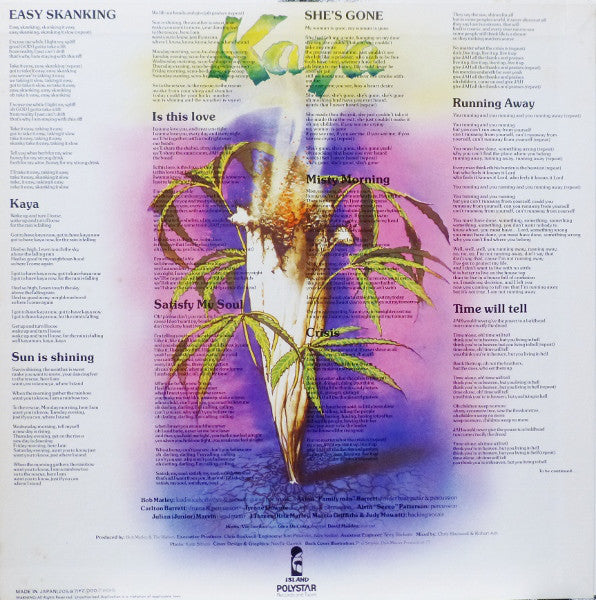 Bob Marley & The Wailers : Kaya (LP, Album, RE)
