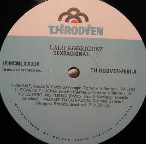 Lalo Rodriguez : Sexsacional..! (LP, Album)