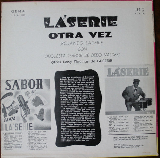 Rolando La Serie - Otra Vez vinyl record, LP (Near Mint (NM or M-)) | Lulo Records