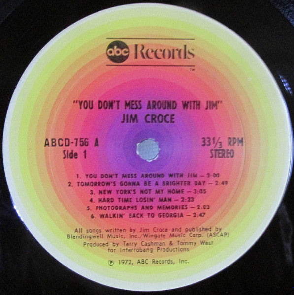 Jim Croce : You Don't Mess Around With Jim (LP, Album, Club, Gat)