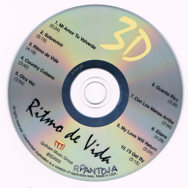 3D* : Ritmo De Vida (CD, Album)