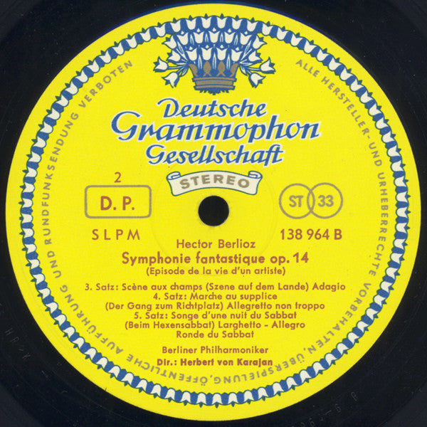 Hector Berlioz, Berliner Philharmoniker · Herbert von Karajan : Symphonie Fantastique (LP)