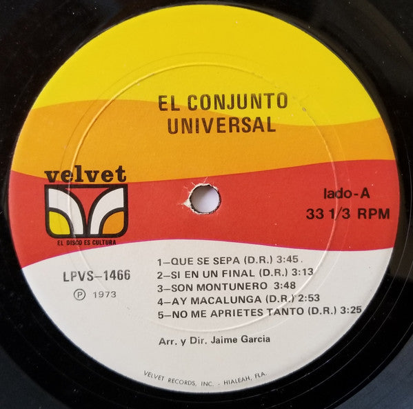 Conjunto Universal : Que Se Sepa (LP, Album)