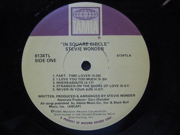 Stevie Wonder : In Square Circle (LP, Album)