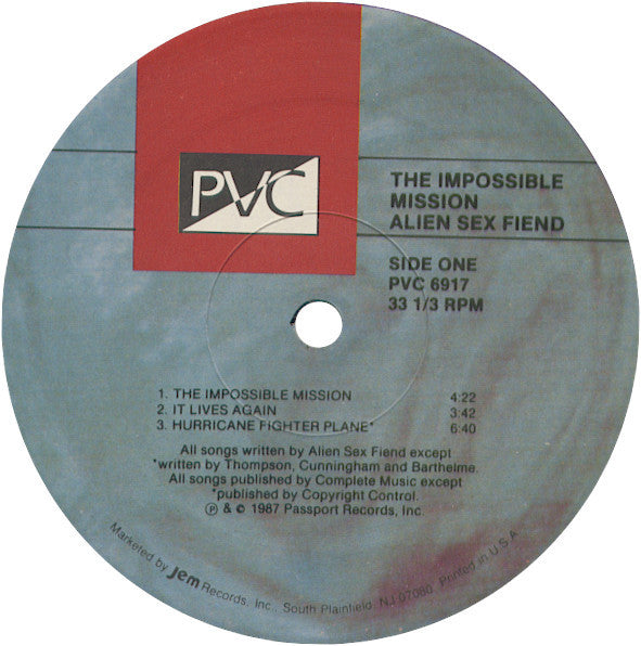 Alien Sex Fiend : The Impossible Mission Mini L.P. (LP, MiniAlbum)