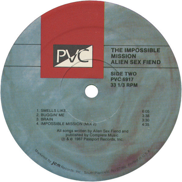 Alien Sex Fiend : The Impossible Mission Mini L.P. (LP, MiniAlbum)
