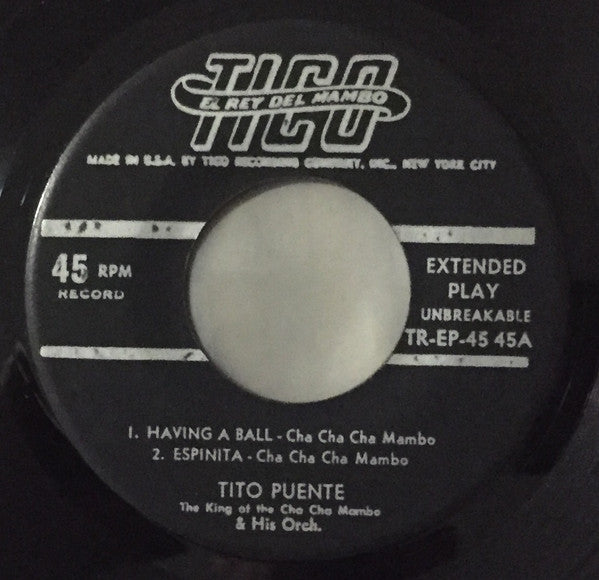 Tito Puente And His Orchestra : Merengue's & Cha Cha Cha's (7", EP)
