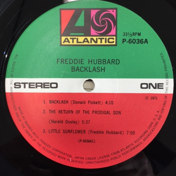 Freddie Hubbard : Backlash (LP, Album, RE)