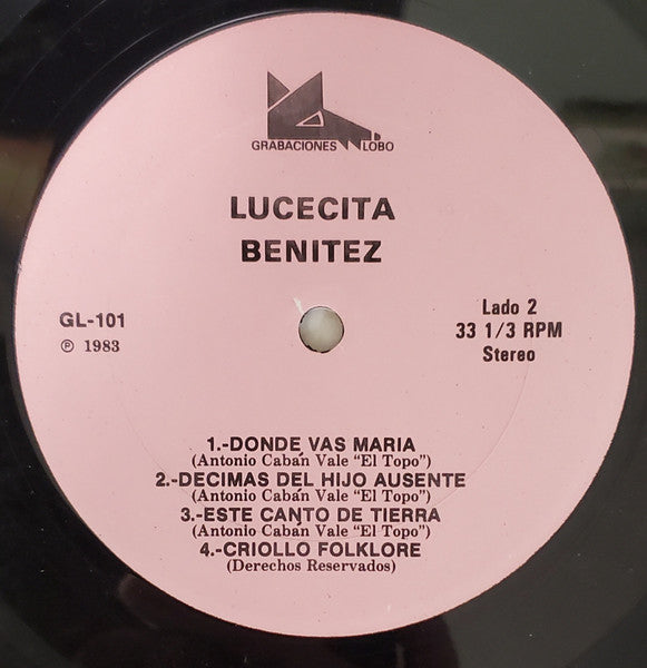 Lucecita Benitez : Criollo Folklore (LP, Album)