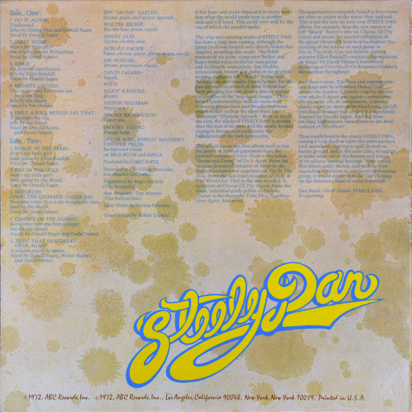Steely Dan : Can't Buy A Thrill (LP, Album, RP, San)