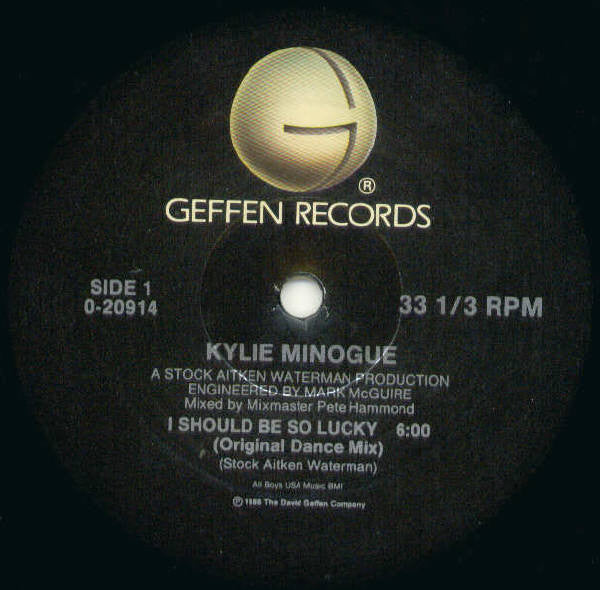 Kylie Minogue : I Should Be So Lucky (12", Maxi)
