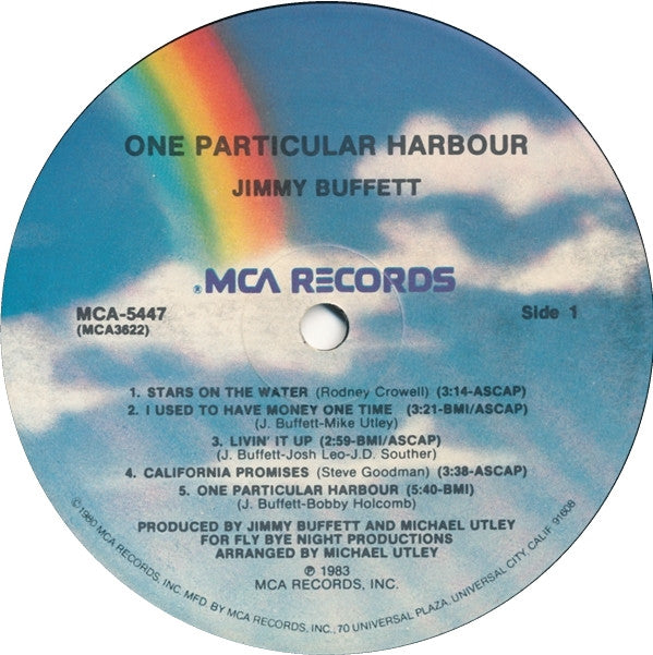 Jimmy Buffett : One Particular Harbour (LP, Album, Pin)