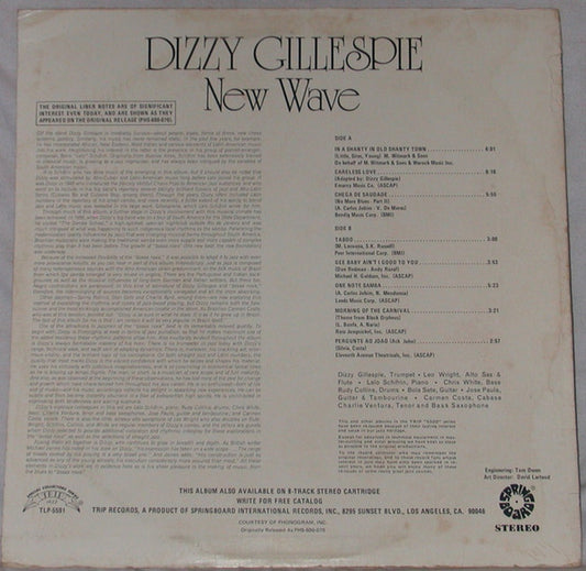 Dizzy Gillespie : New Wave! (LP, Album, RE)