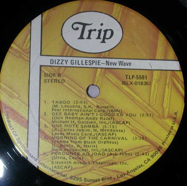 Dizzy Gillespie : New Wave! (LP, Album, RE)
