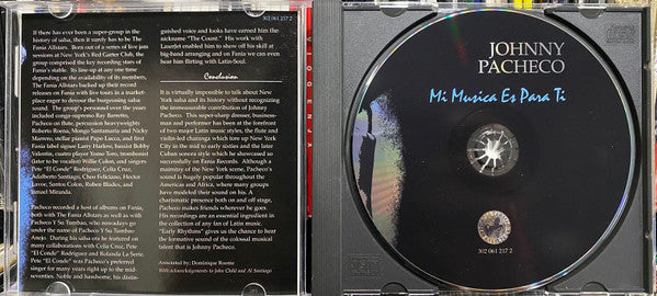 Johnny Pacheco : Mi Musica Es Para Ti (CD, Album, RE, RM)