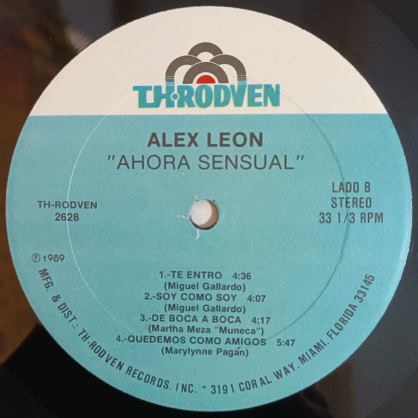 Alex Leon (2) : Ahora Sensual (LP, Album)