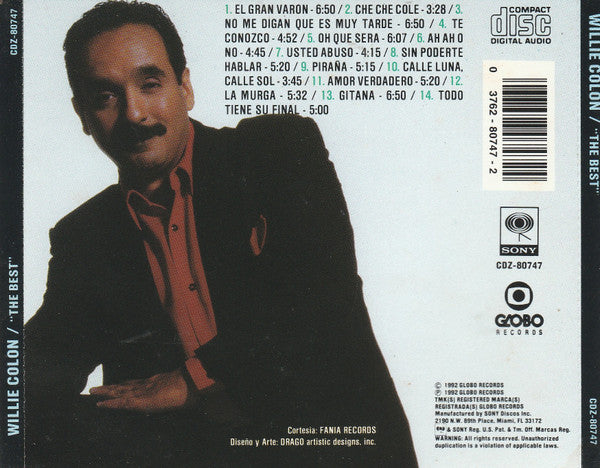 Willie Colón : The Best (CD, Comp, RE)