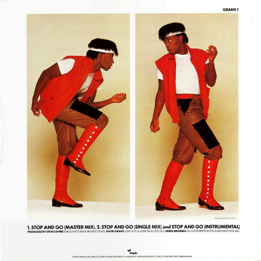 David Grant - Stop And Go (Master Mix) vinyl record, 12" (Very Good Plus (VG+)) | Lulo Records