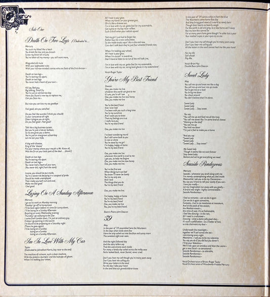 Queen : A Night At The Opera (LP, Album, SP )