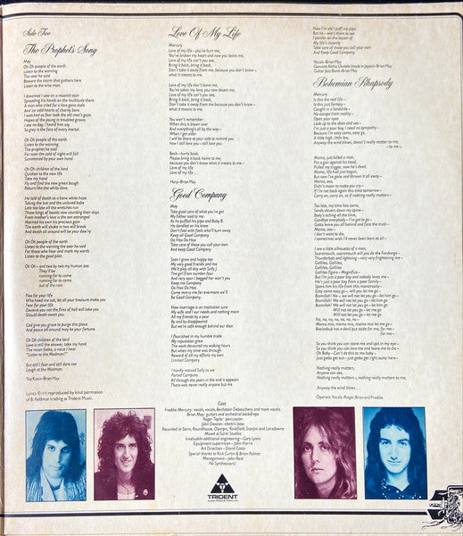 Queen : A Night At The Opera (LP, Album, SP )