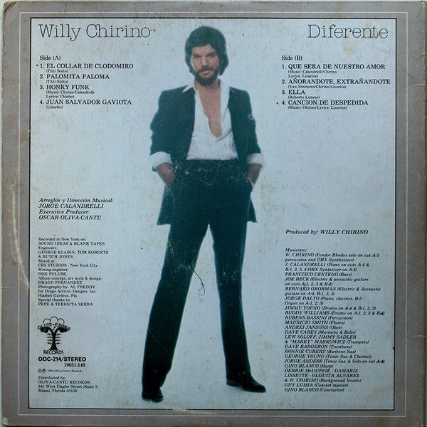 Willy Chirino : Diferente (LP, Album)